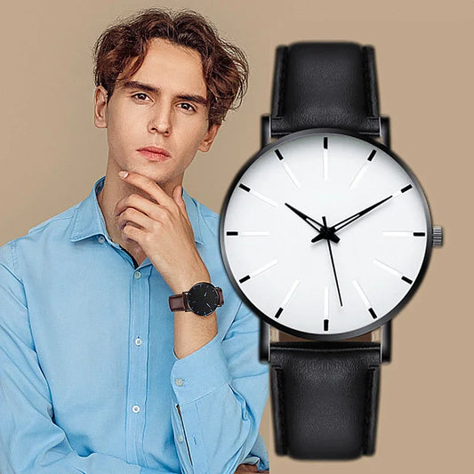 2022 Minimalist Men'S Fashion Ultra Thin Watches Simple Men Business Leather Belt Quartz Watch Relogio Masculino