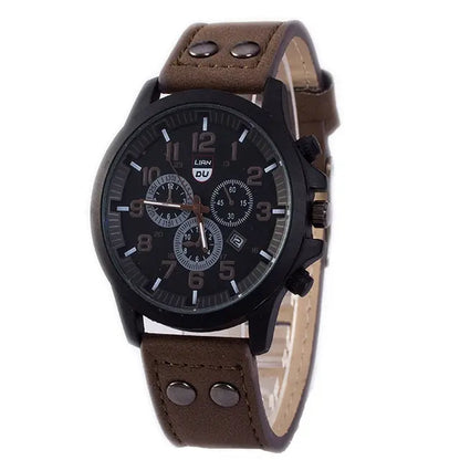 Men Quartz Watch Fashion Simple Business Belt Quartz Watch Men Watch Student Wristwatch